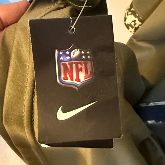 NFL Olive Green Steelers Jersey with Camo Accents - Picture 4 of 4